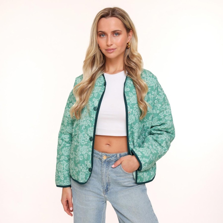 Olivia & Kate Jackets | Mintgreen Print-Jacket