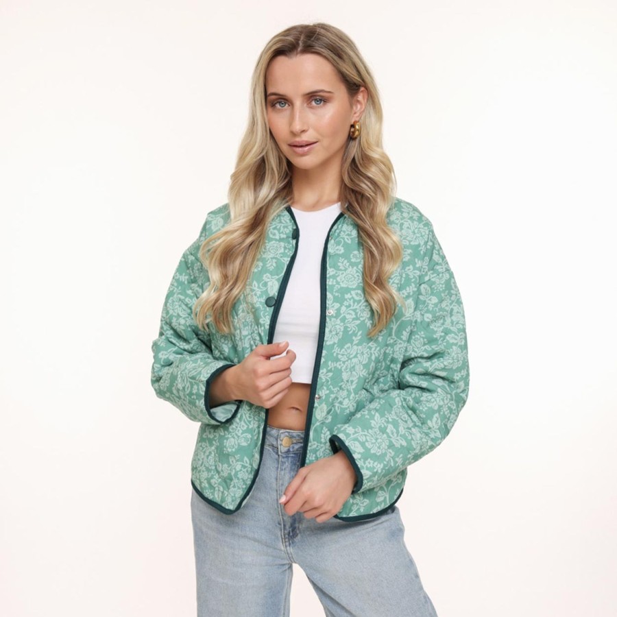 Olivia & Kate Jackets | Mintgreen Print-Jacket