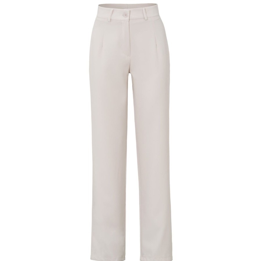 Olivia & Kate Trousers & Jeans | Beige Tracie Straight-Pantalon