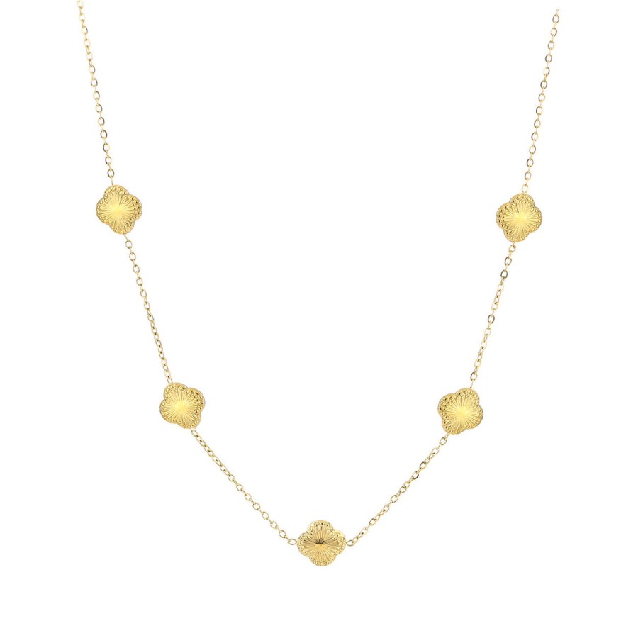 Olivia & Kate Necklaces | Golden Clover-Necklace