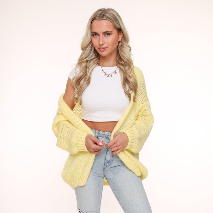 Olivia & Kate Cardigans | Yellow Wool-Cardigan