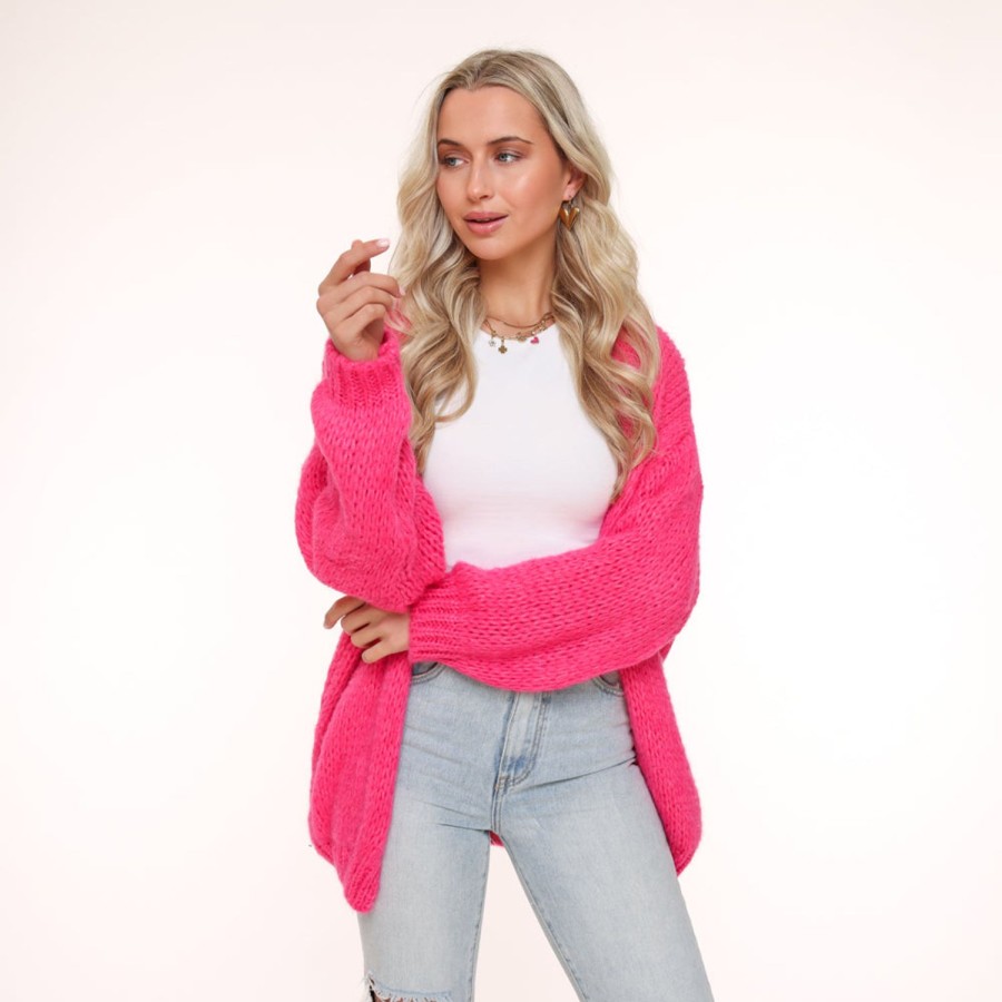 Olivia & Kate Cardigans | Pink Wool-Cardigan