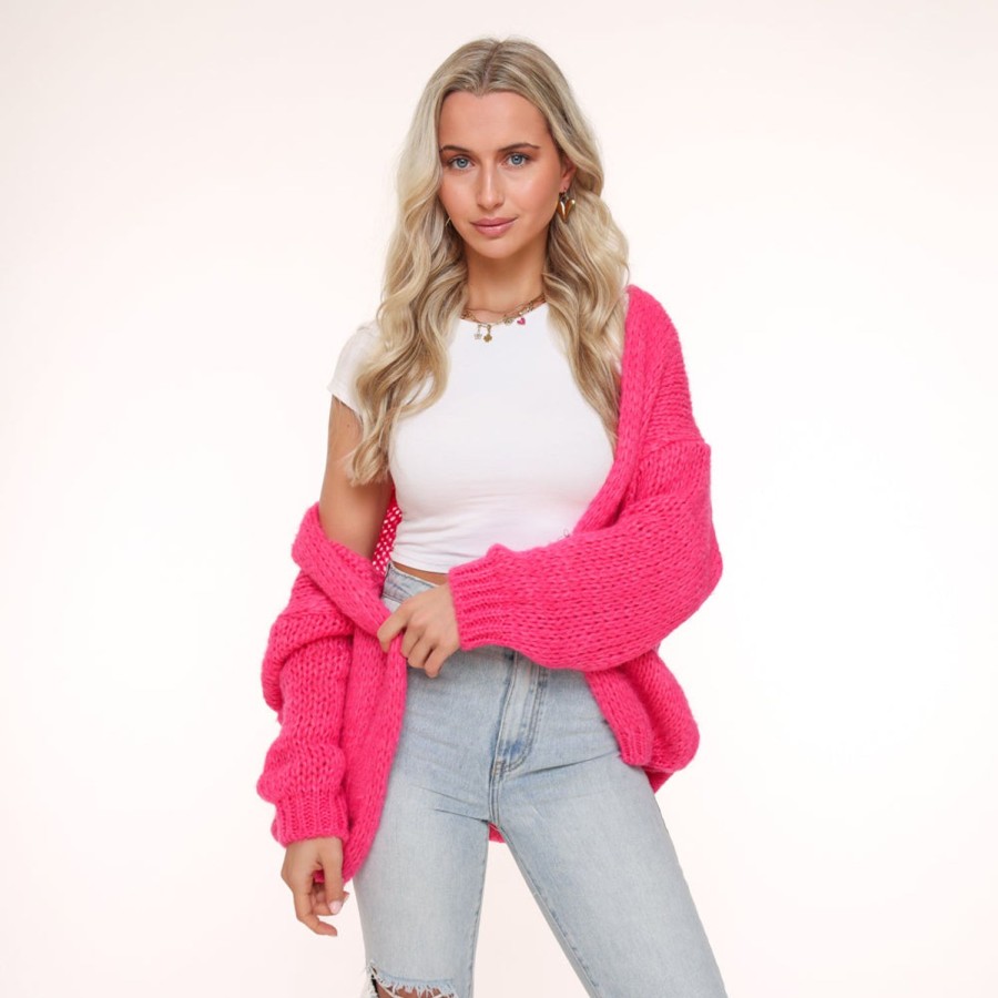 Olivia & Kate Cardigans | Pink Wool-Cardigan