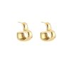 Olivia & Kate Earrings | Gold Wide Open Heart-Earrings