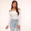 Olivia & Kate Tops | White Off Shoulder-Top