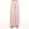 Olivia & Kate Trousers & Jeans | Light Pink Tall Satin-Pants