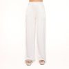 Olivia & Kate Trousers & Jeans | Creme Tall Satin-Pants