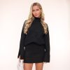 Olivia & Kate Sweaters | Black Knitted Oversized-Sweater