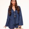 Olivia & Kate Cardigans | Navy Blue Linen-Cardigans