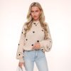 Olivia & Kate Sweaters | Beige Multiple Hearts-Sweater