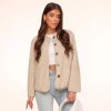 Olivia & Kate Cardigans | Beige Teddy-Jacket