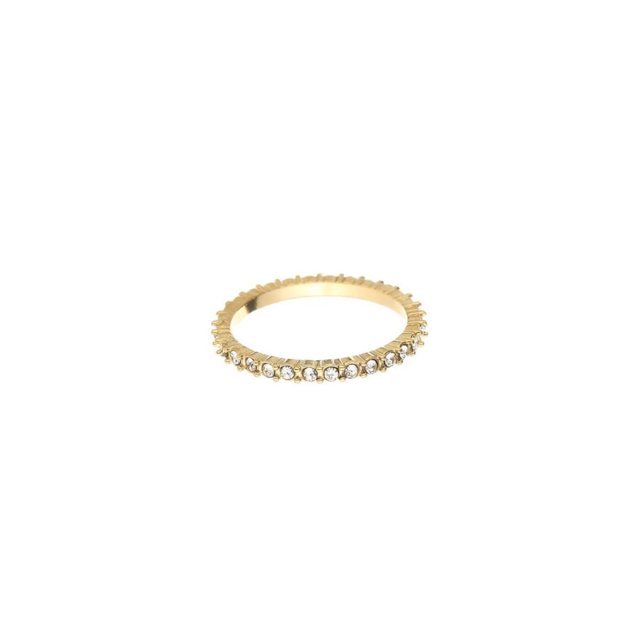 Olivia & Kate Rings | Golden Crystals-Ring