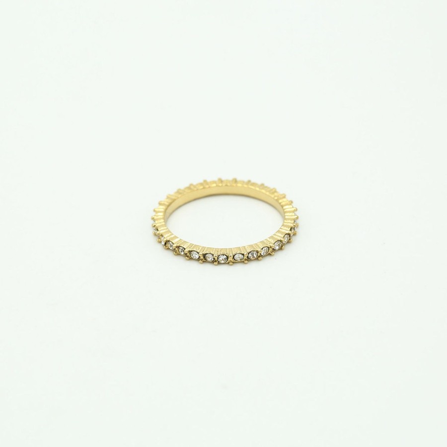 Olivia & Kate Rings | Golden Crystals-Ring