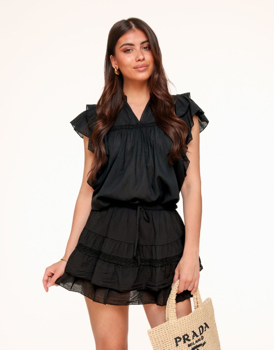 Olivia & Kate Skorts | Black Details Ruffle-Skort