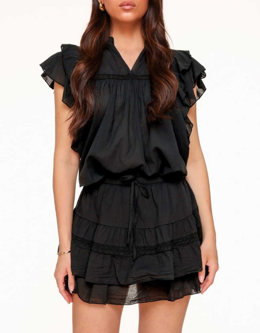 Olivia & Kate Skorts | Black Details Ruffle-Skort