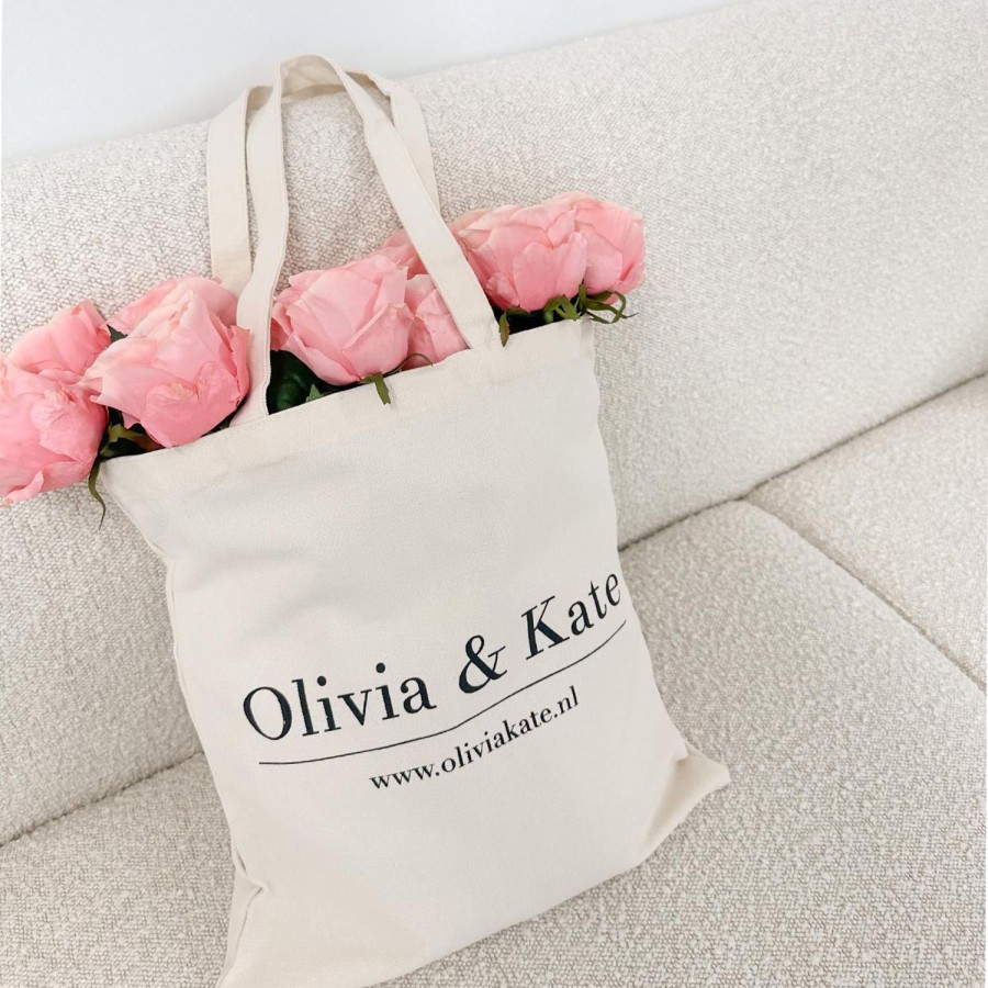 Olivia & Kate Tops | Creme Olivia & Kate Canvas-Bag