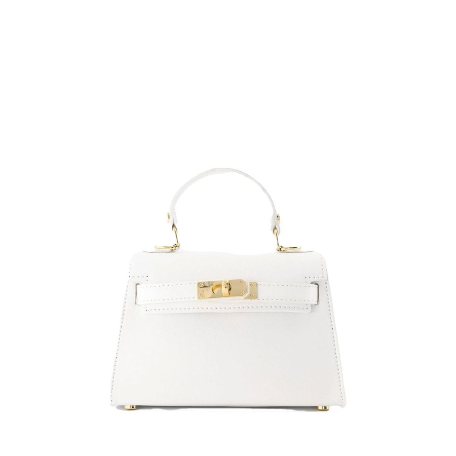 Olivia & Kate Bags | White Golden Details-Bag