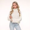 Olivia & Kate Sweaters | Creme Turtleneck-Sweater