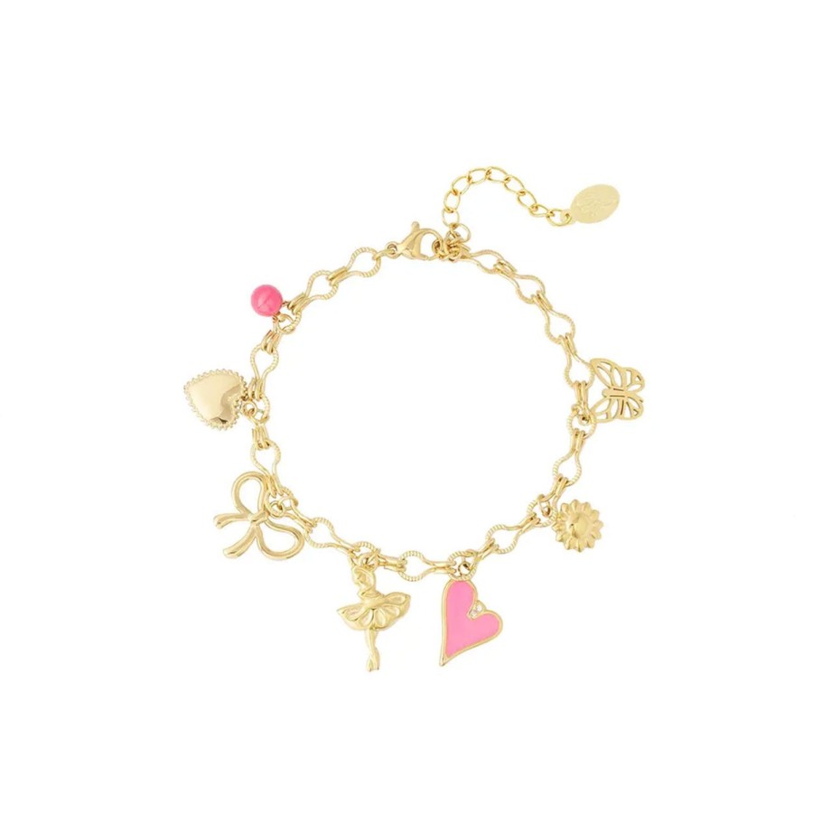 Olivia & Kate Bracelets | Pink Details Round Chain-Bracelet