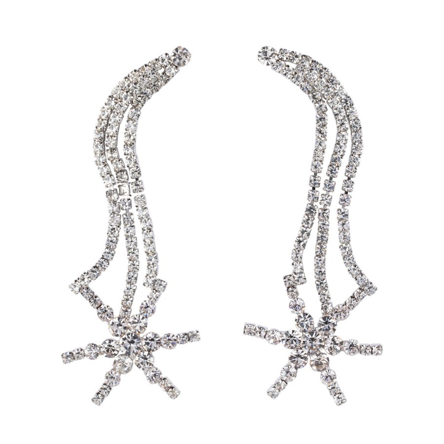 Olivia & Kate Earrings | Silver Falling Star-Earrings