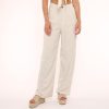 Olivia & Kate Trousers & Jeans | 0630 Beige Straight Linen-Trousers