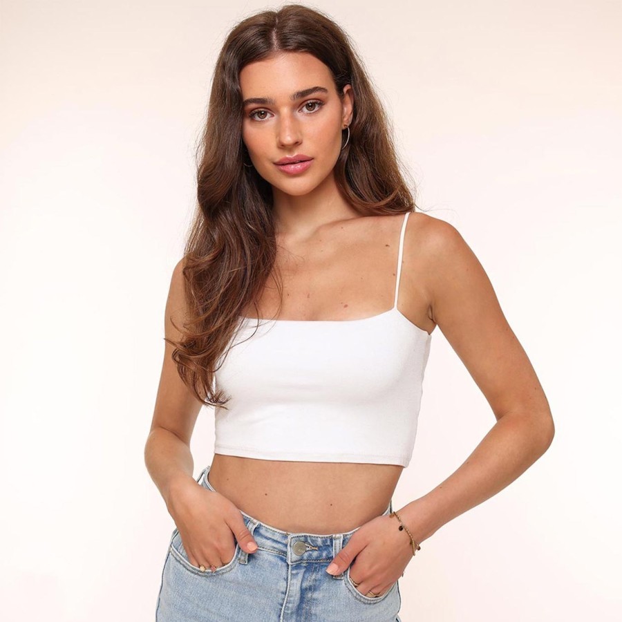 Olivia & Kate Tops | White Basic Bandeau-Top