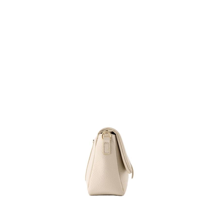 Olivia & Kate Bags | Beige Leather Horizontal Puffy-Bag