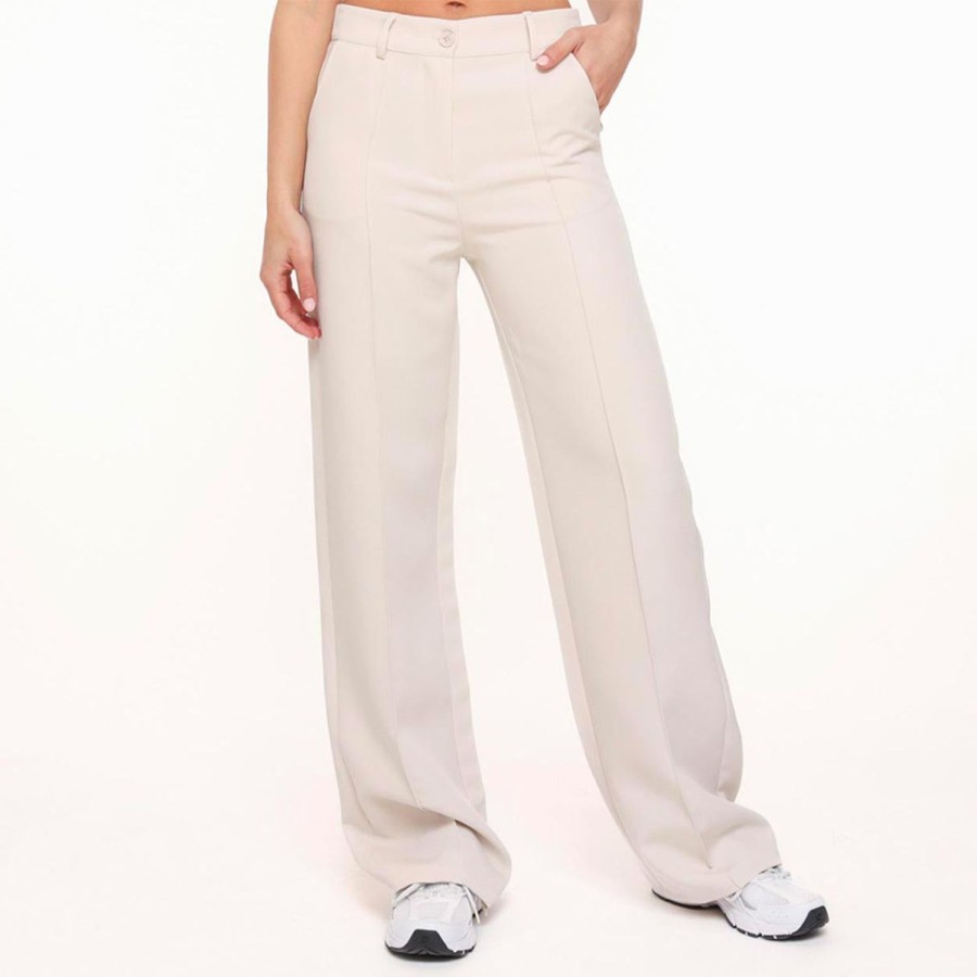 Olivia & Kate Trousers & Jeans | Beige Basic-Pantalon