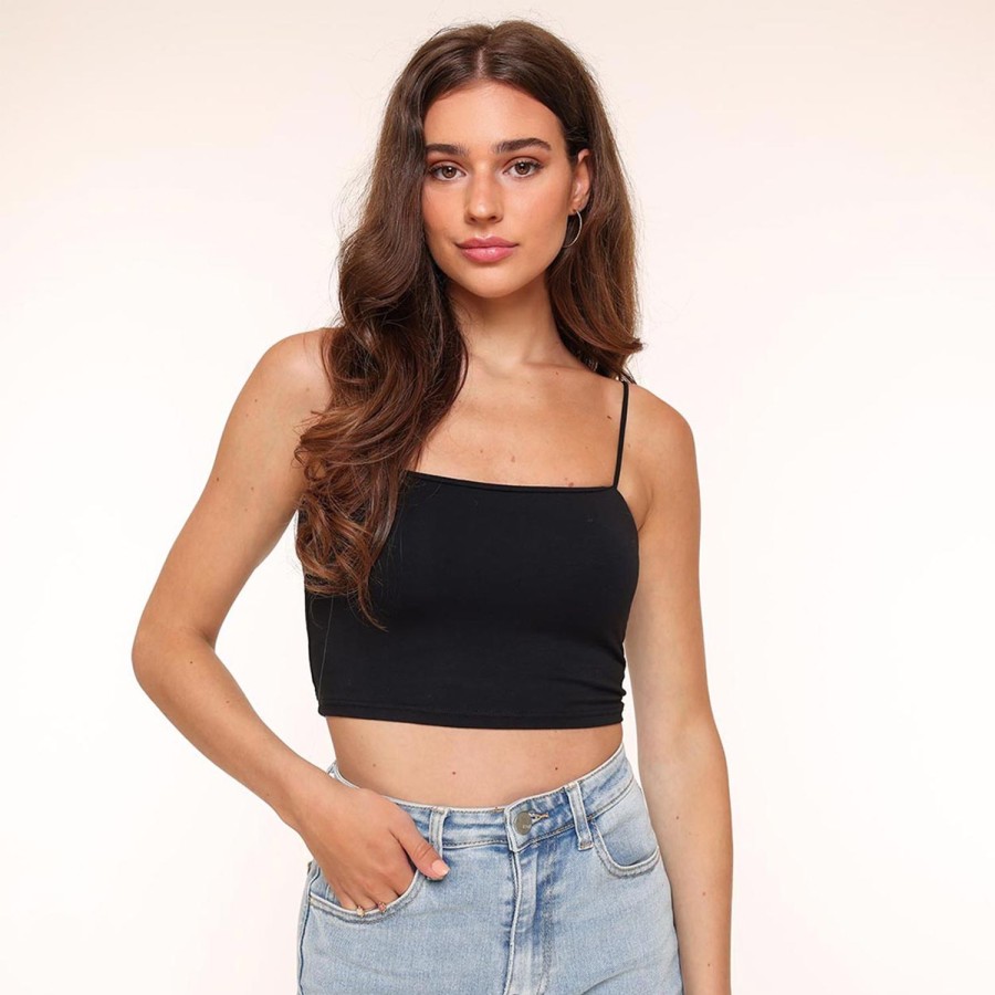 Olivia & Kate Tops | Zwarte Basic Bandeau-Top