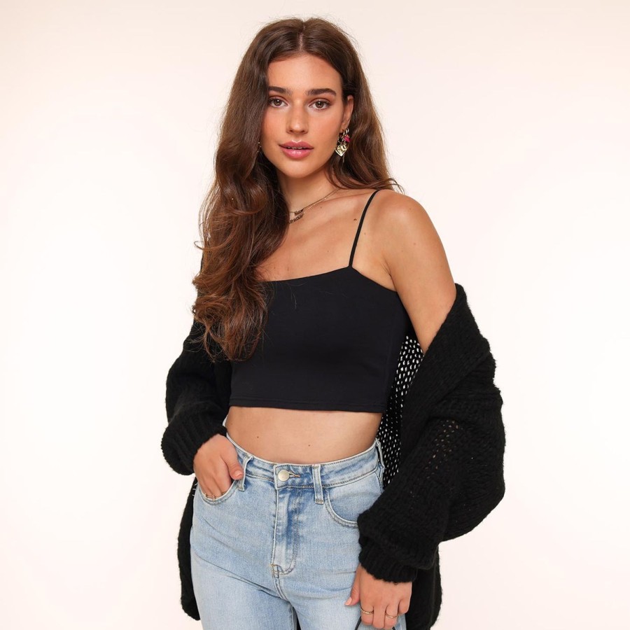 Olivia & Kate Tops | Zwarte Basic Bandeau-Top