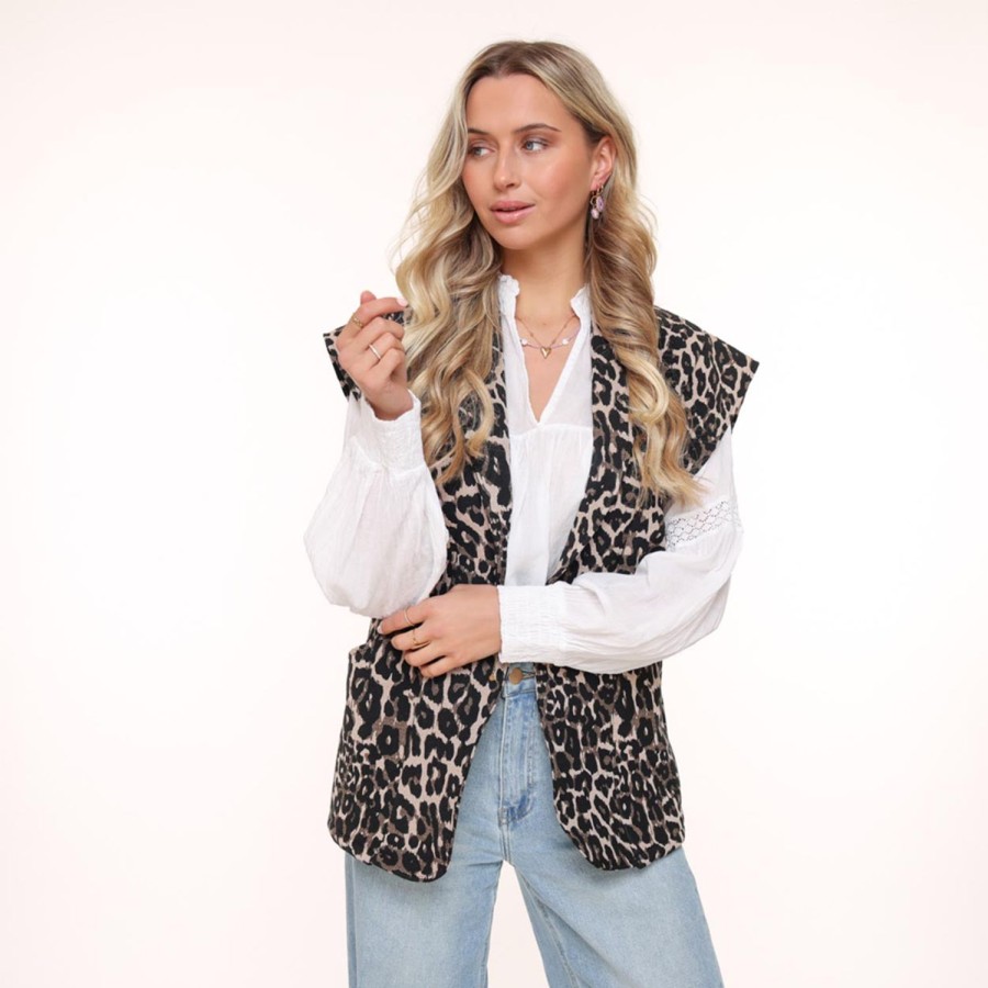 Olivia & Kate Gilets | Leopard-Gilet