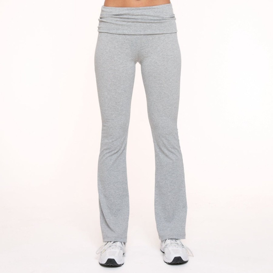 Olivia & Kate Trousers & Jeans | Light Grey Turned Edge Petite-Trouser