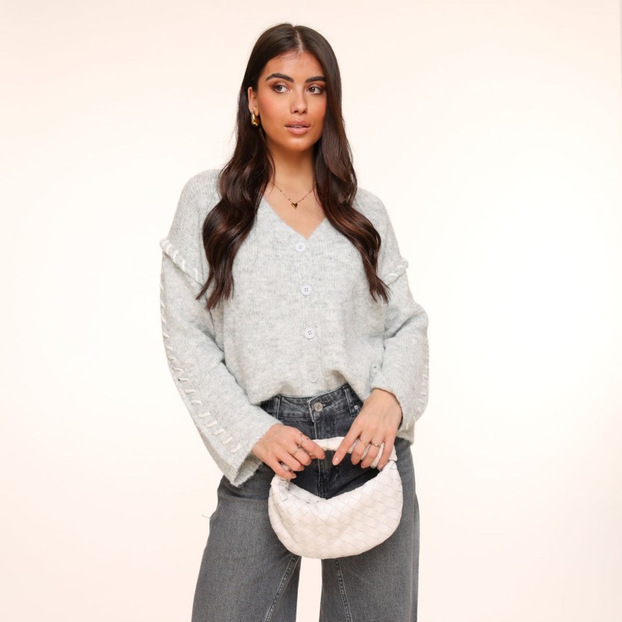 Olivia & Kate Trousers & Jeans | Dark Grey Wide Denim-Jeans