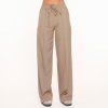 Olivia & Kate Trousers & Jeans | Taupe Continuous Seams-Pants