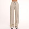 Olivia & Kate Trousers & Jeans | Beige Tall Linen-Pants