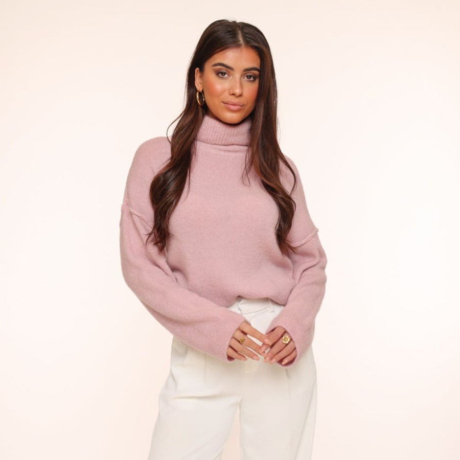 Olivia & Kate Sweaters | Lightpink Turtleneck-Sweater