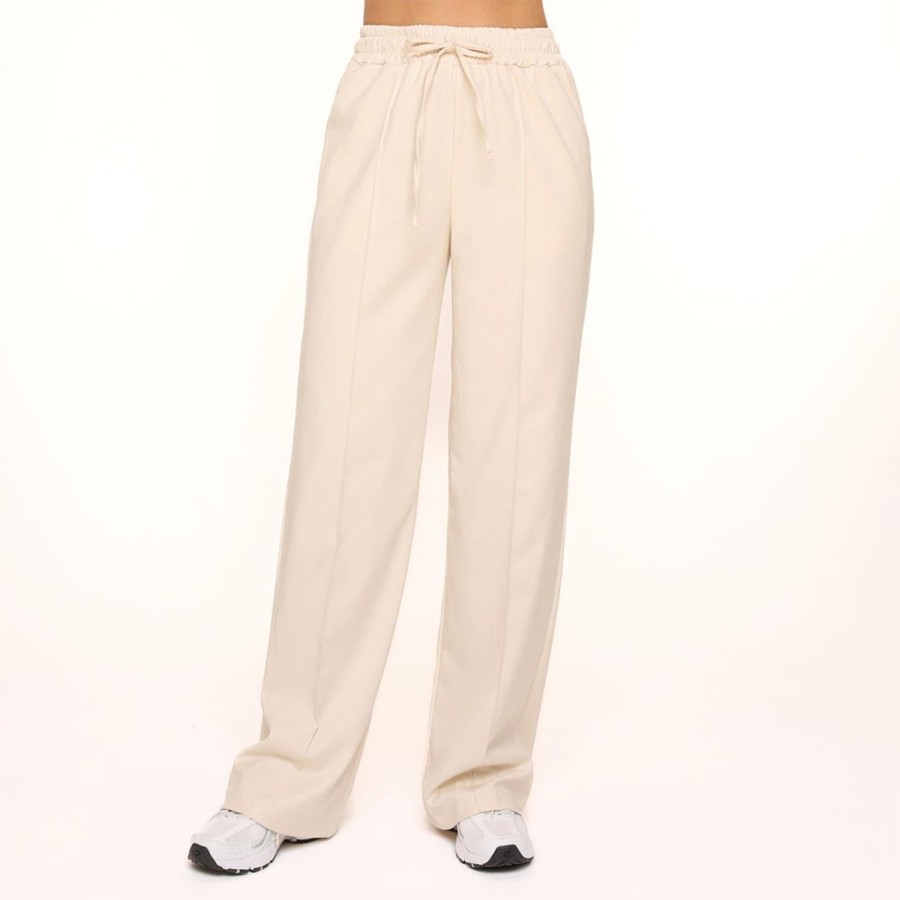 Olivia & Kate Trousers & Jeans | Beige Elastic Seams-Pants