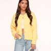 Olivia & Kate Cardigans | Light Yellow Basic Knitted-Cardigan